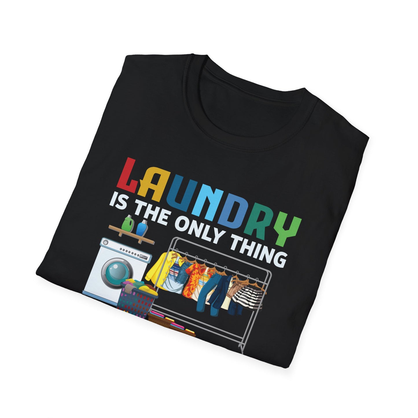 Funny Laundry The Only Thing Separated By Color Black Pride Anti-Racism T-Shirt