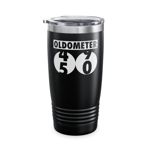 Funny Oldometer Odometer 50th Birthday Gift 50 yrs Old Joke Tumbler For Men Women Tumbler