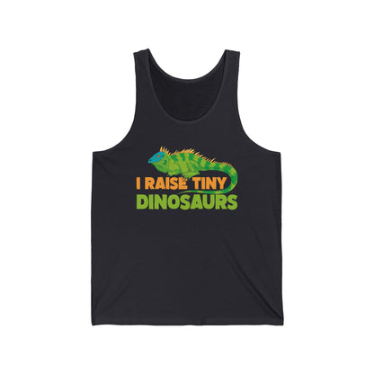 Funny Leopard Gecko I Raise Tiny Dinosaurs Lizard Reptile Geckos Tank Top For Men Women