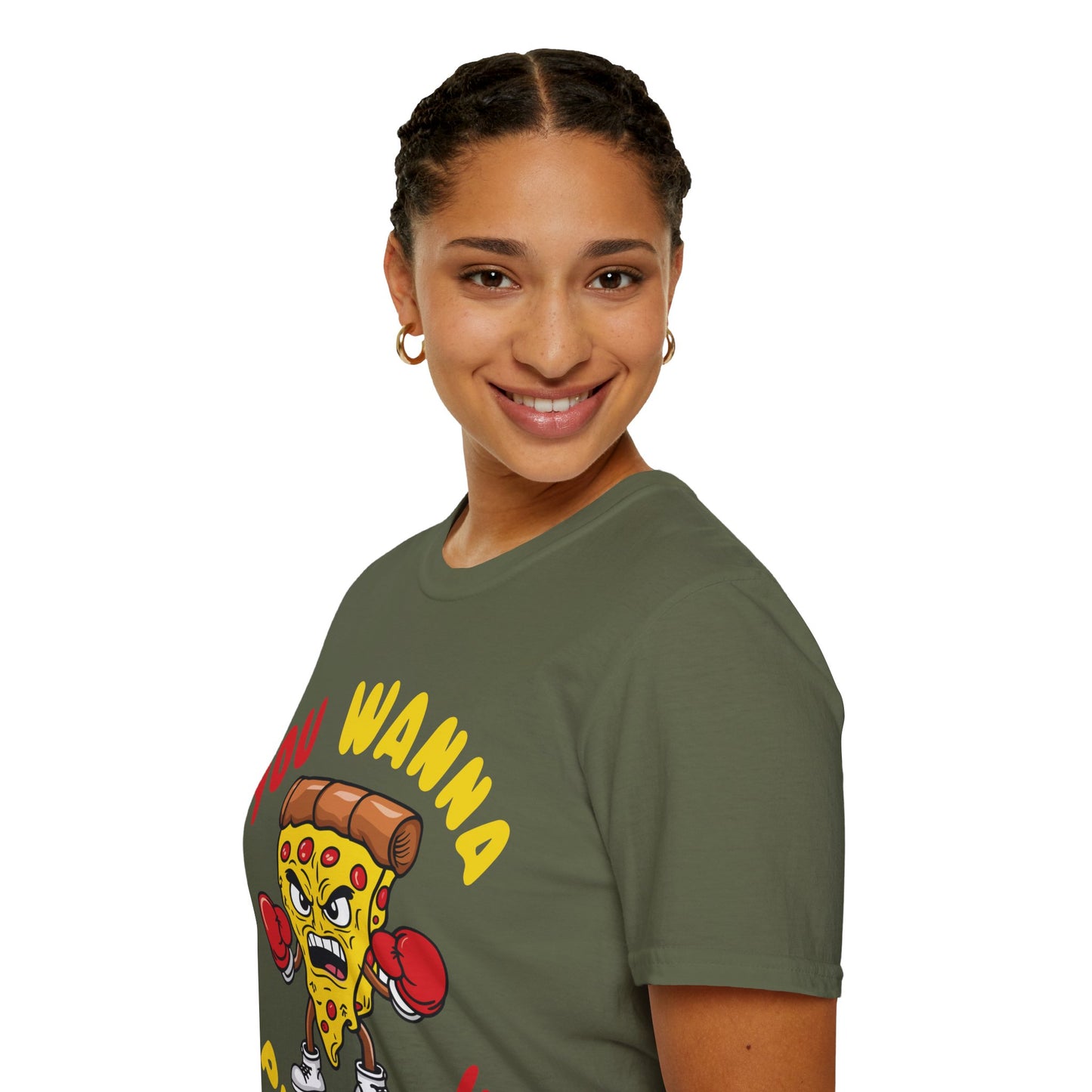 Funny You Wanna Pizza Me Foods Lovers T-Shirt For Men Women T-Shirt