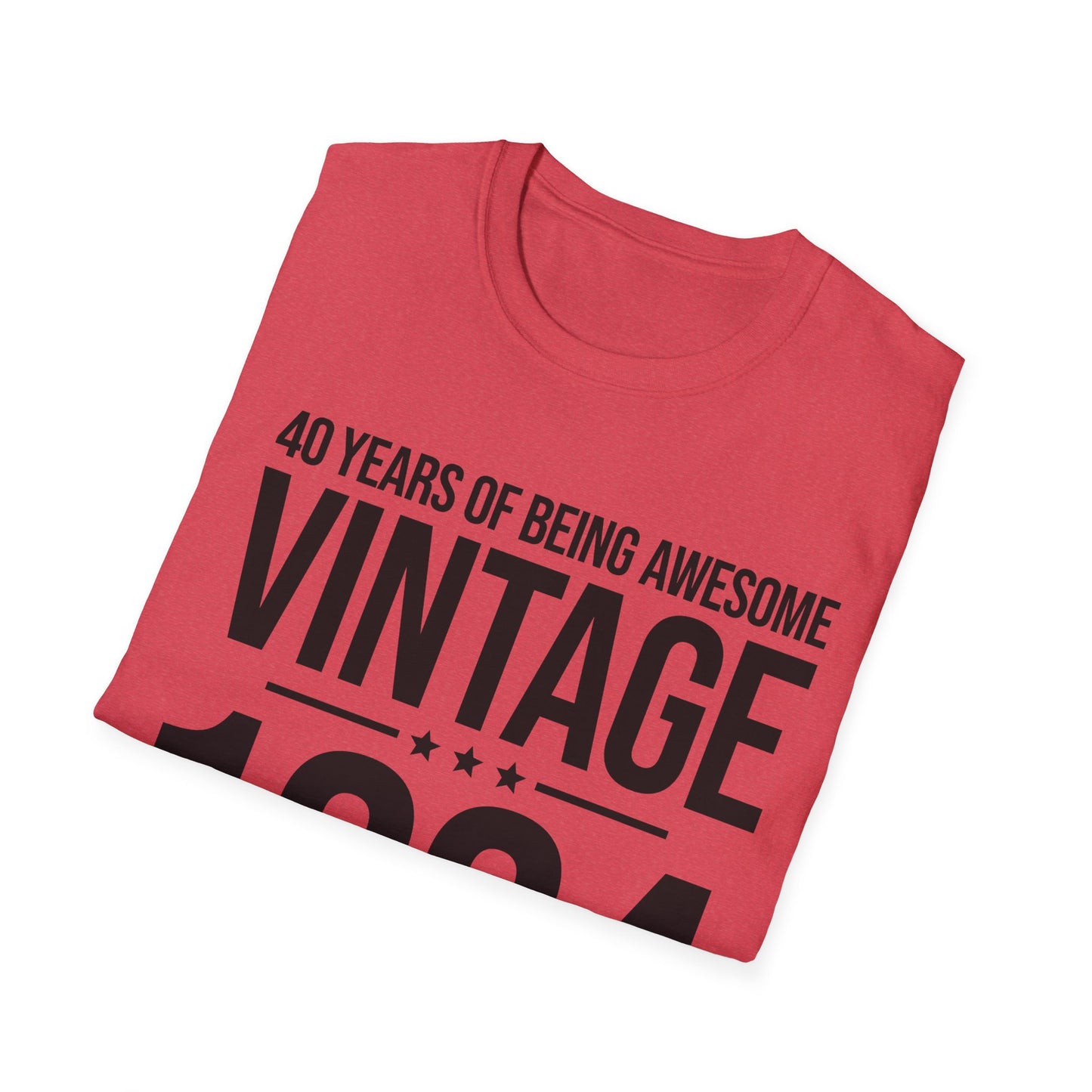 40 Year Old Gifts Vintage 1984 40 Years Awesome 40th Birthday T-Shirt