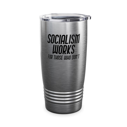 Anti Communism Entrepreneur Capitalist Gift Anti-Socialism Workaholic Tumbler