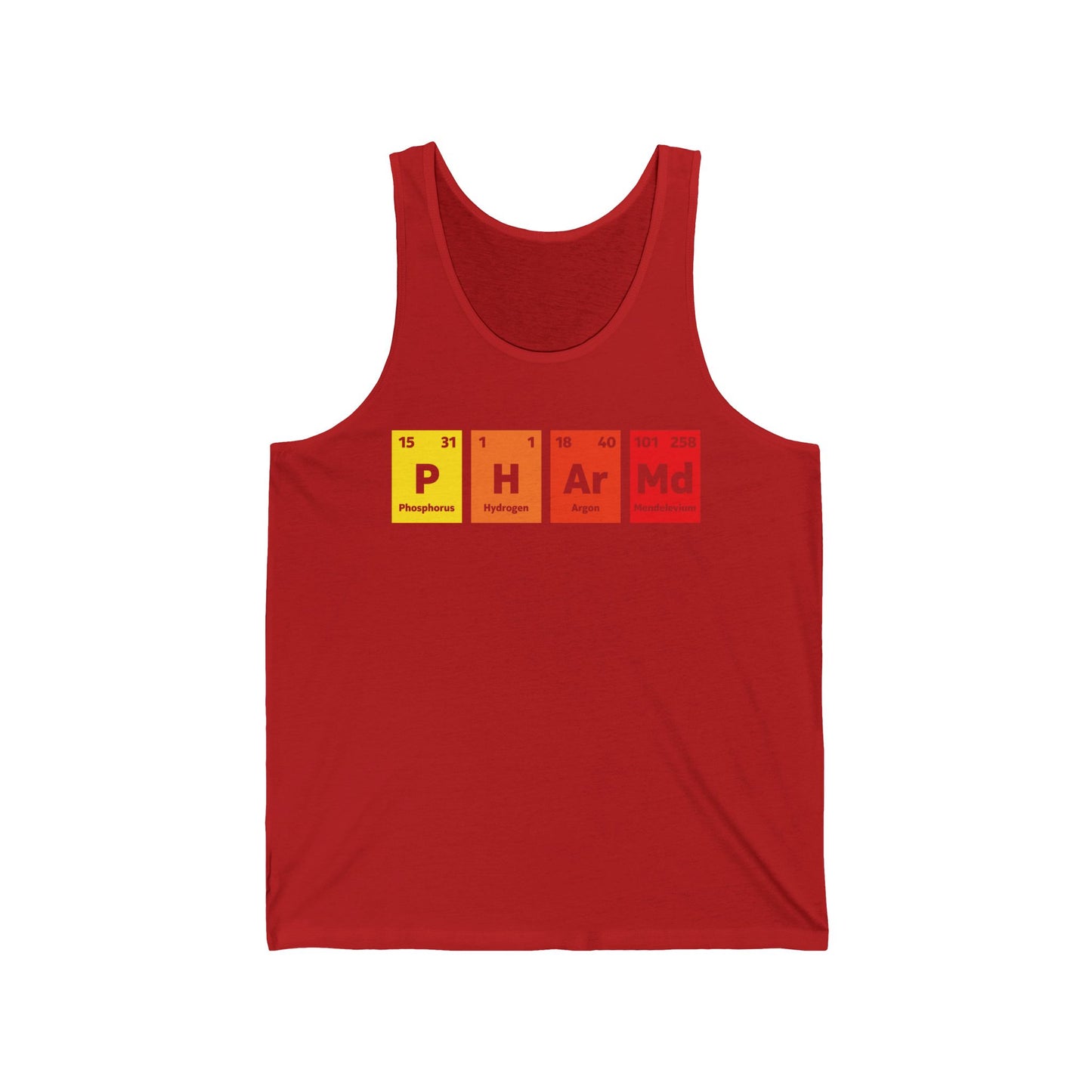 PharmD Pharmacy Graduate Pharmacy School Periodic Table Gift Tank Top