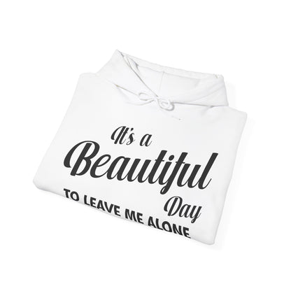 It's a Beautiful Day To Leave Me Alone Funny Sarcastic Hoodie