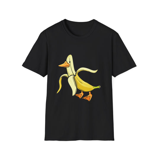 Funny Banana Duck. Anthropomorphic Vegetarian Pet Vegan Fruit Bird Animal