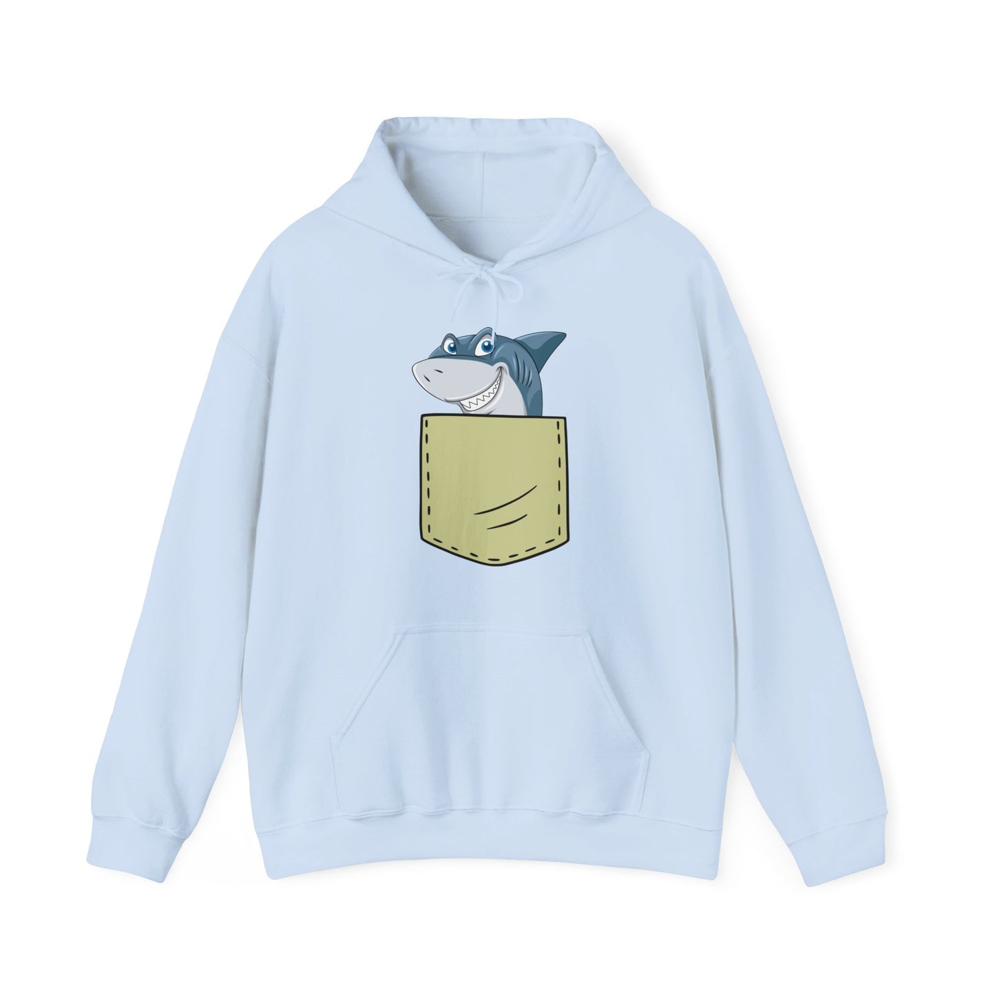 Cute Shark Pocket Animal Pets Funny Shark Gift Hoodie For Mens Womens Kids Hoodie