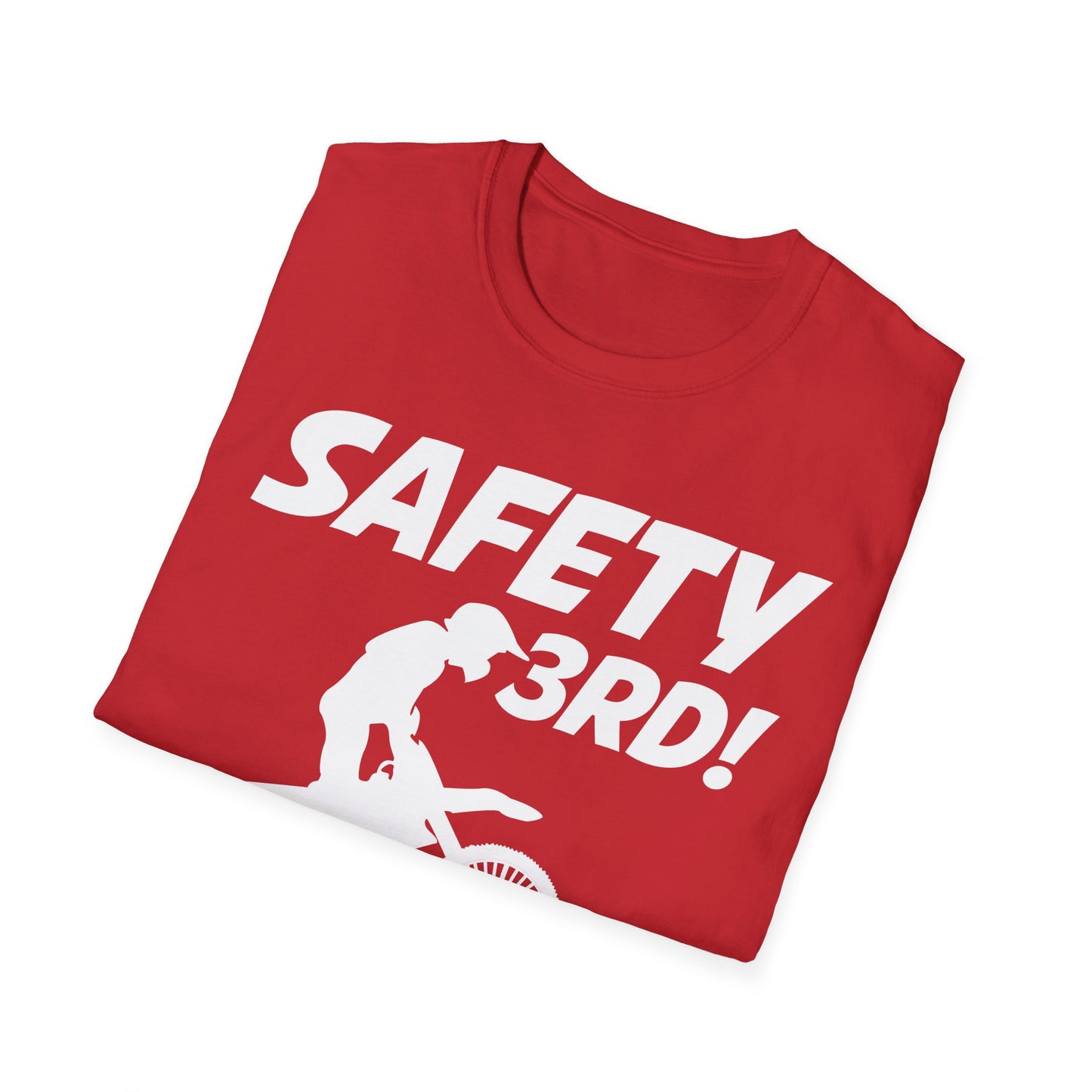 Funny Safety Third Biker Bike Rider Cool Motorbike Dirt Fun T-Shirt for Men