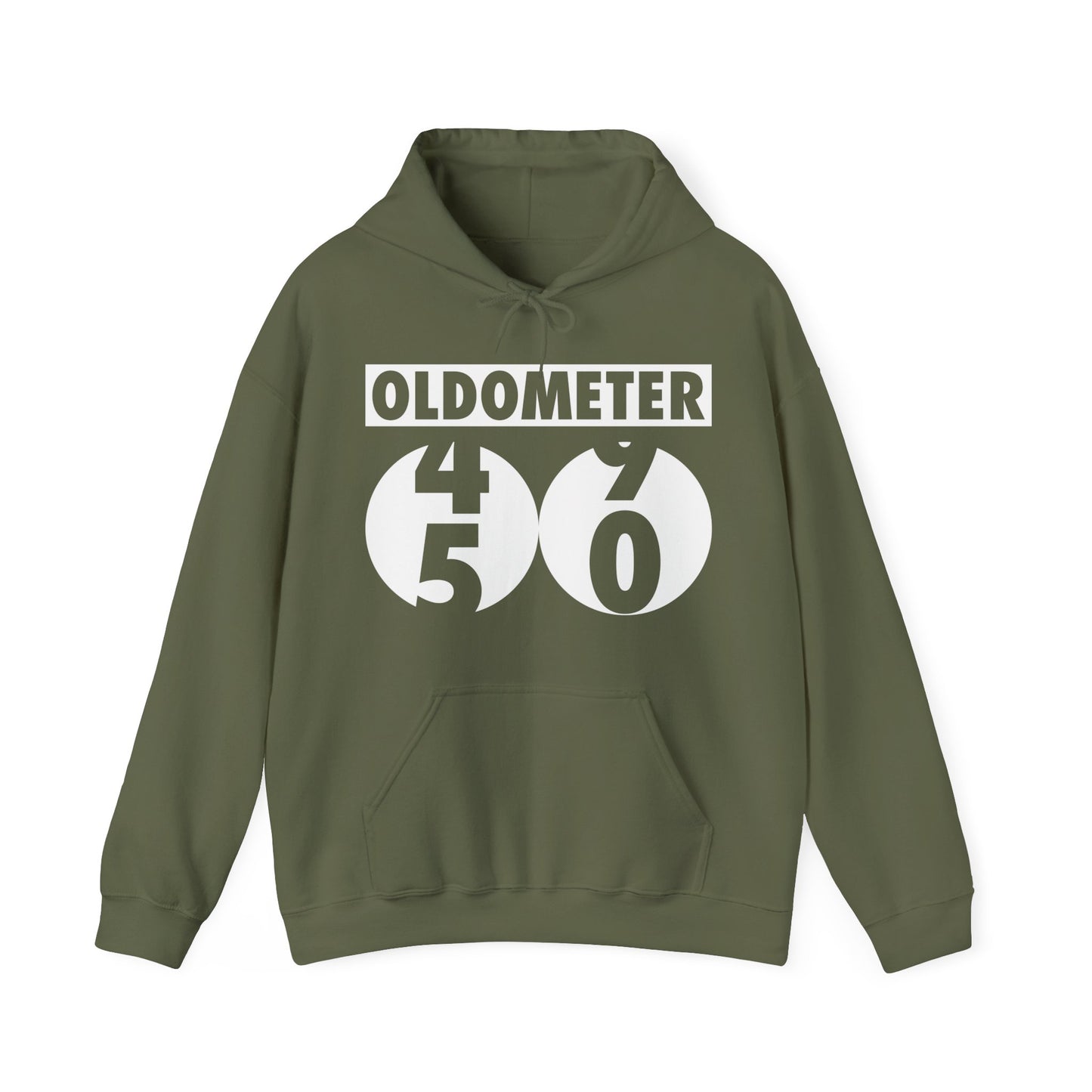 Funny Oldometer Odometer 50th Birthday Gift 50 yrs Old Joke Hoodie For Men Women Hoodie
