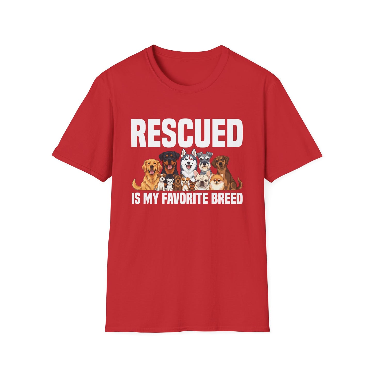Rescued is My Favorite Breed Animal Rescue T-Shirt