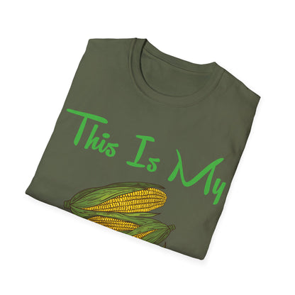 Funny This is my Crop Top Farmer Farming Corn Lover Pun Joke T-Shirt