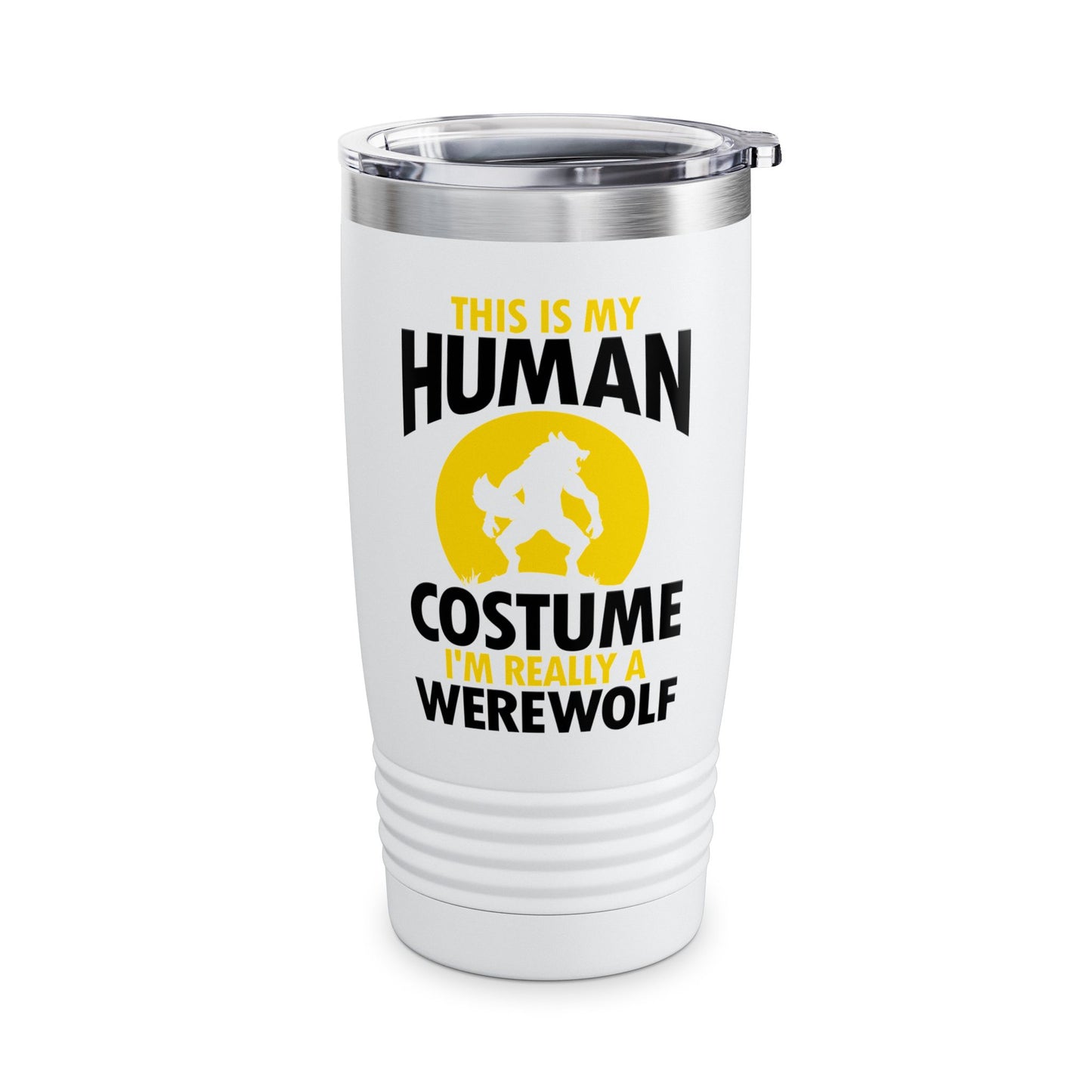 I'm Really A Werewolf This Is My Human Costume Funny Halloween Mug For Men Women Tumbler