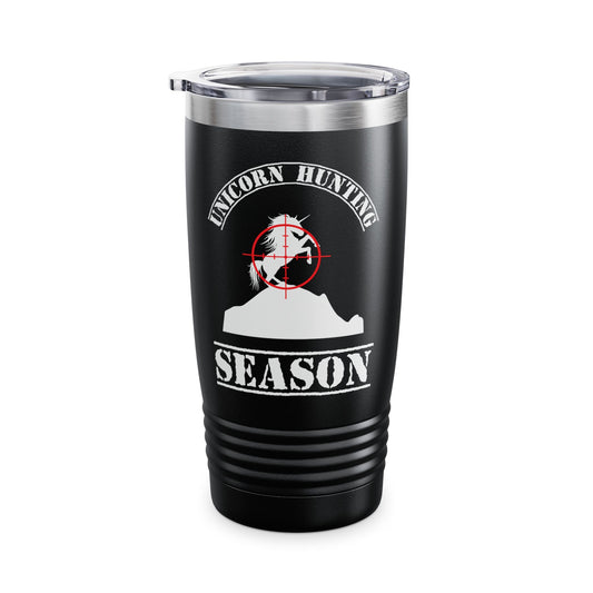 Funny Unicorn Hunting Season Inquire Within Hunting Tumbler Men Women