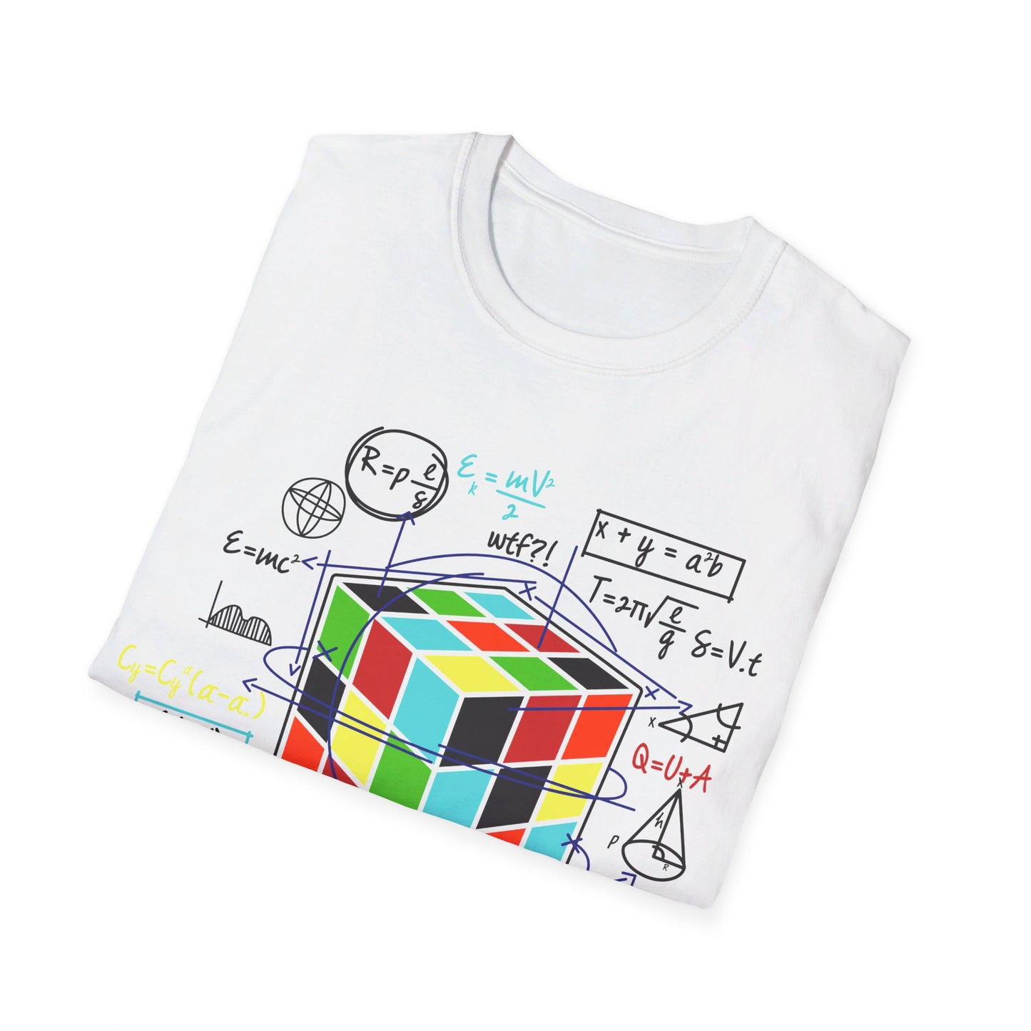 Melting Cube Speed Cubing Math Vintage Puzzle Youth Gifts T-Shirt