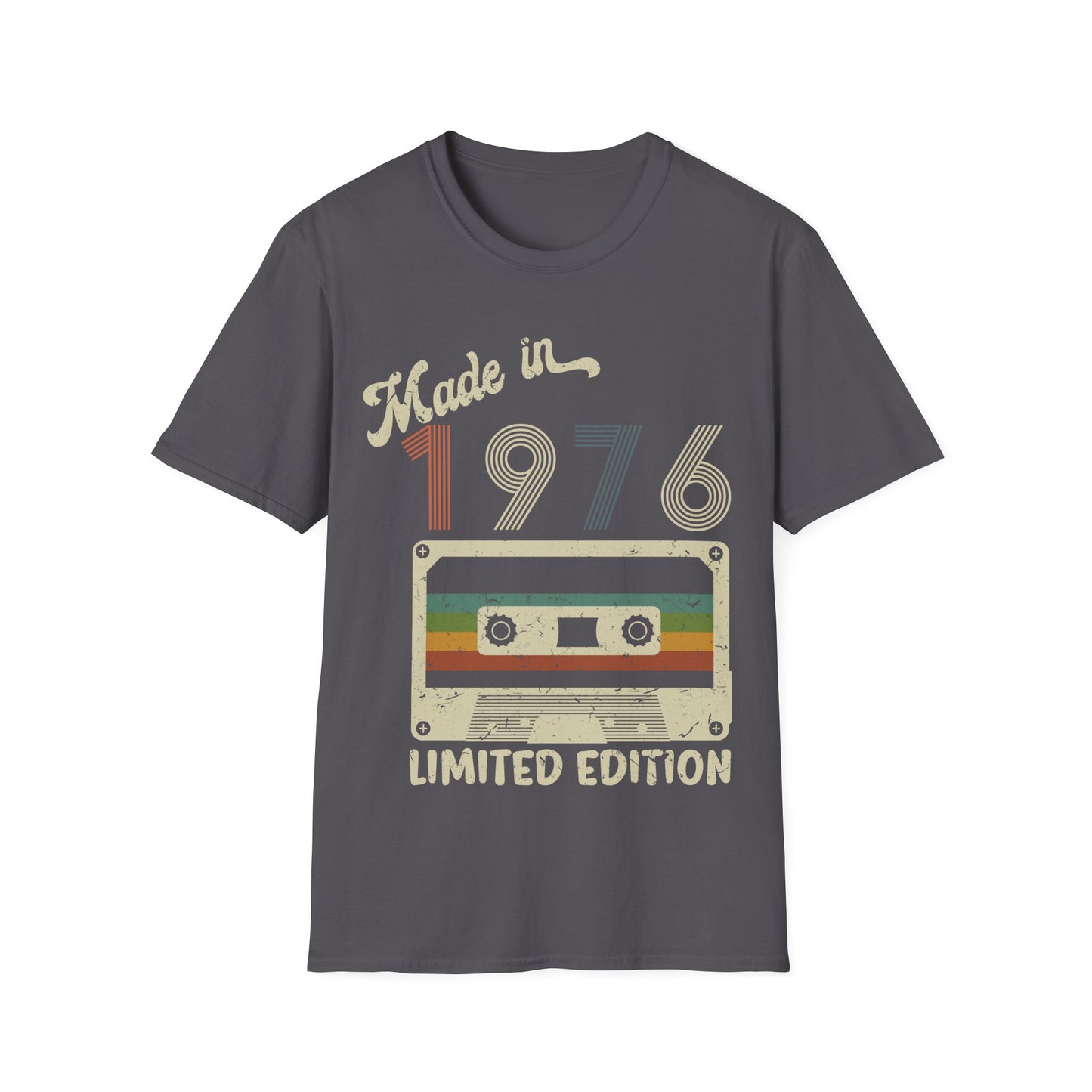 Made In 1976 Limited Edition Funny Cassette Tape Vintage T-Shirt For Men Women