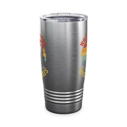 Wild Flowers and Wild Horses Vintage Sunset Country Cowgirl Cowboy Tumbler For Men Women Tumbler