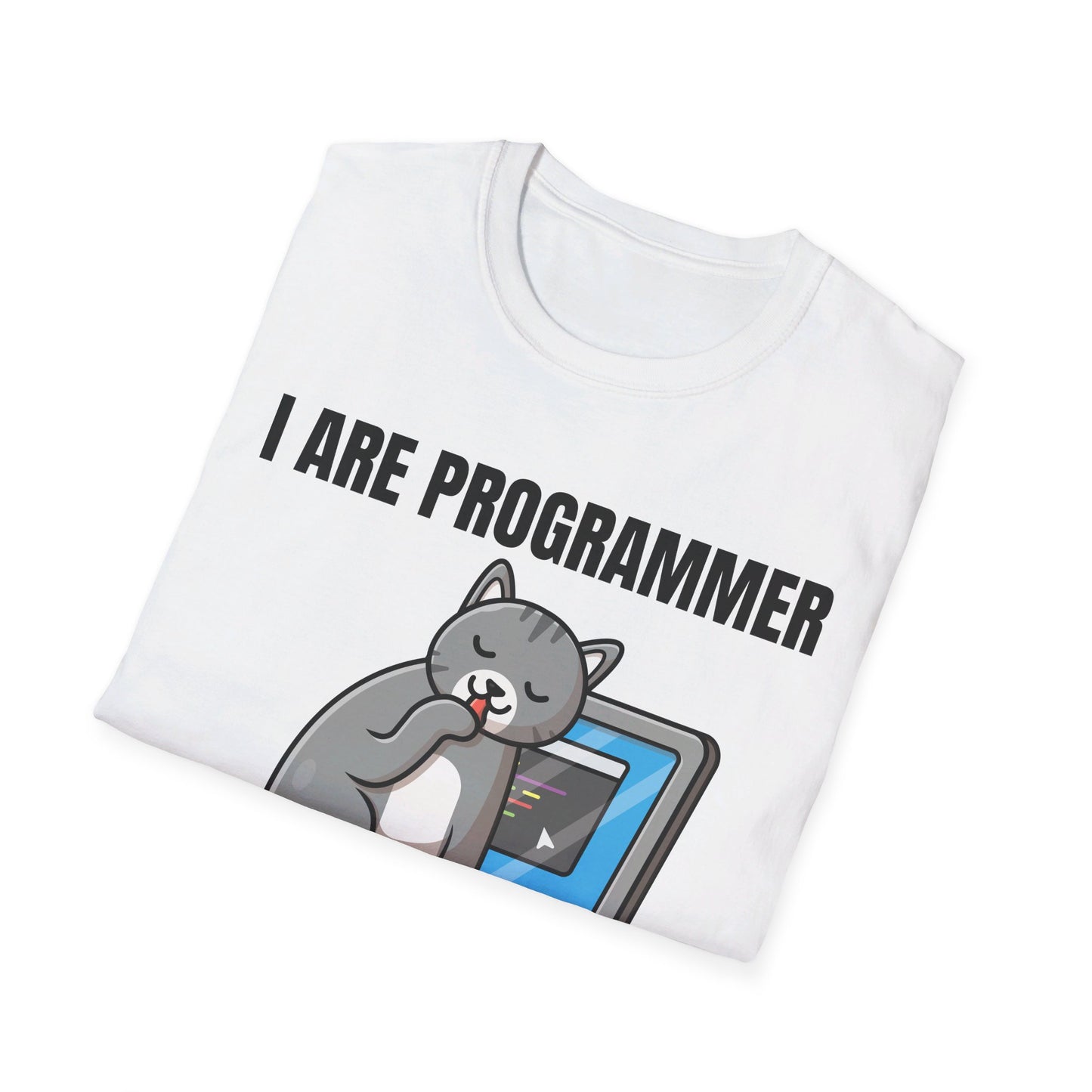 Funny I Are Programmer I Make Computer Beep Boop Cute Cat T-Shirt For Men Women T-Shirt