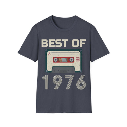 Best Of 1976 Cassette Tape 50th Birthday Gifts Vintage T-Shirt For Men Women