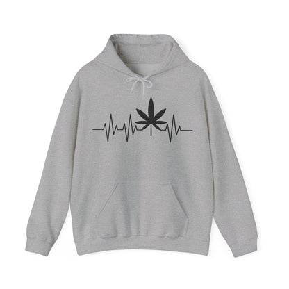 Funny Weed Cannabis Marijuana Leaf Heartbeat Stoner Tie Dye Hoodie For Men Women Hoodie