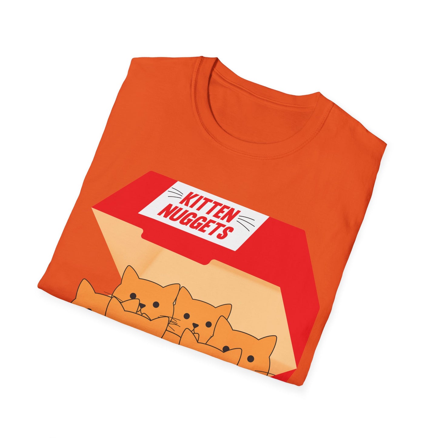 Funny Kitten Nuggets Food Pun Cat Lover Gift Chicken Nuggets T-Shirt For Men Women T-Shirt