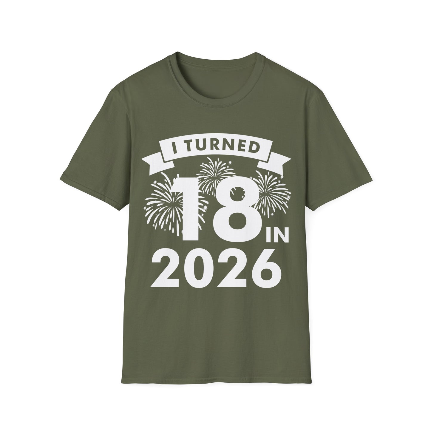 Funny I Turned 18 In 2026 18th Birthday Party Gift T-Shirt For Men Women