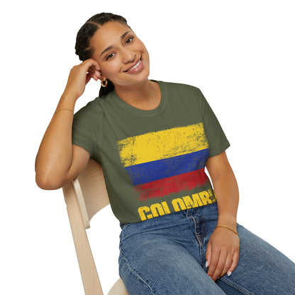 Colombia Columbian Flag Outfit T-Shirt For Men Women T-Shirt