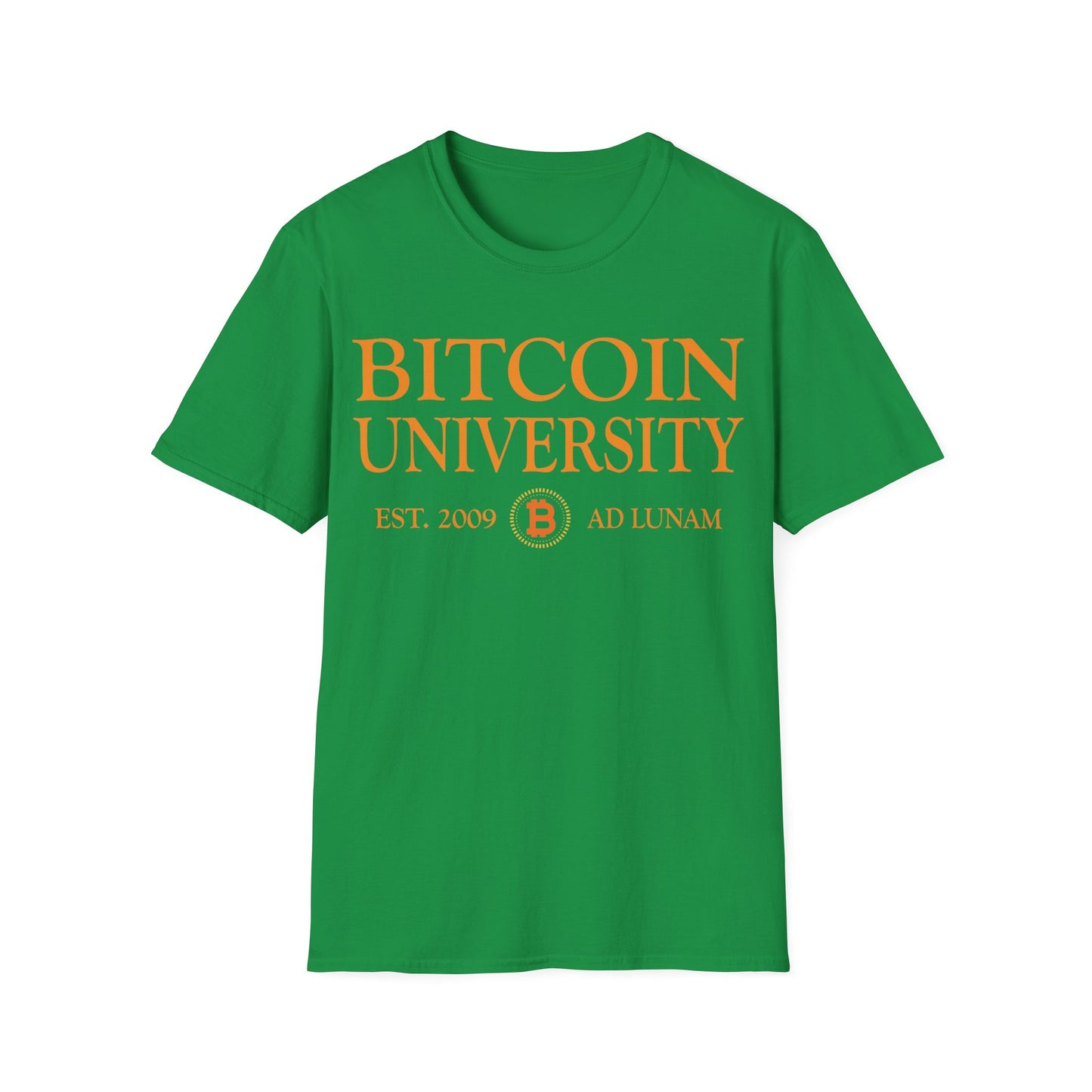 Bitcoin University To The Moon, Funny Vintage Distressed BTC T-Shirt For Men Women T-Shirt