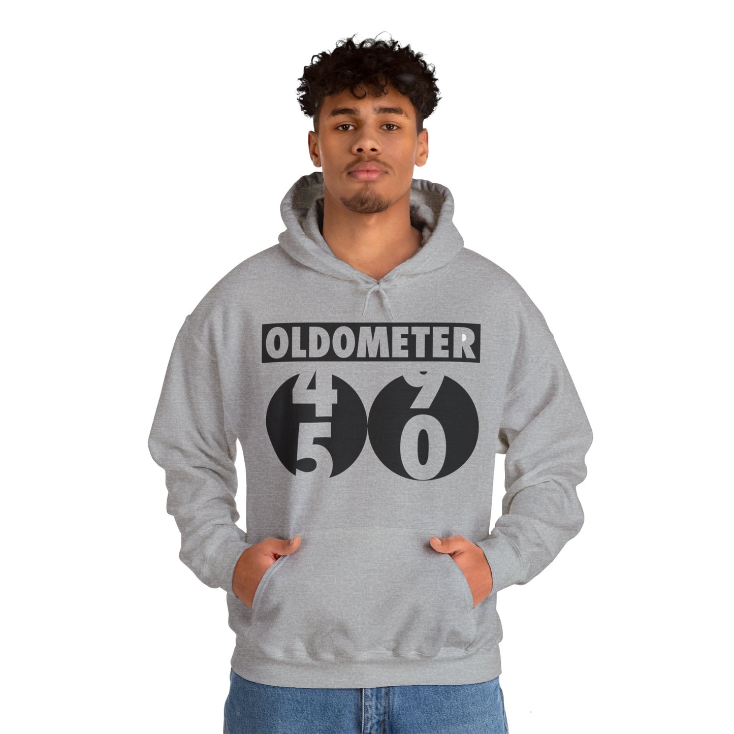 Funny Oldometer Odometer 50th Birthday Gift 50 yrs Old Joke Hoodie For Men Women Hoodie