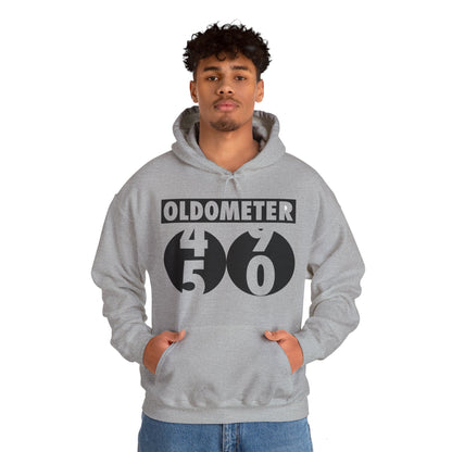 Funny Oldometer Odometer 50th Birthday Gift 50 yrs Old Joke Hoodie For Men Women Hoodie