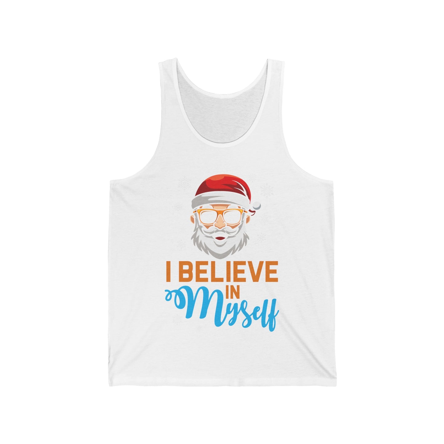 I Believe In Myself Santa Claus Funny Christmas Santa Xmas Tank Top