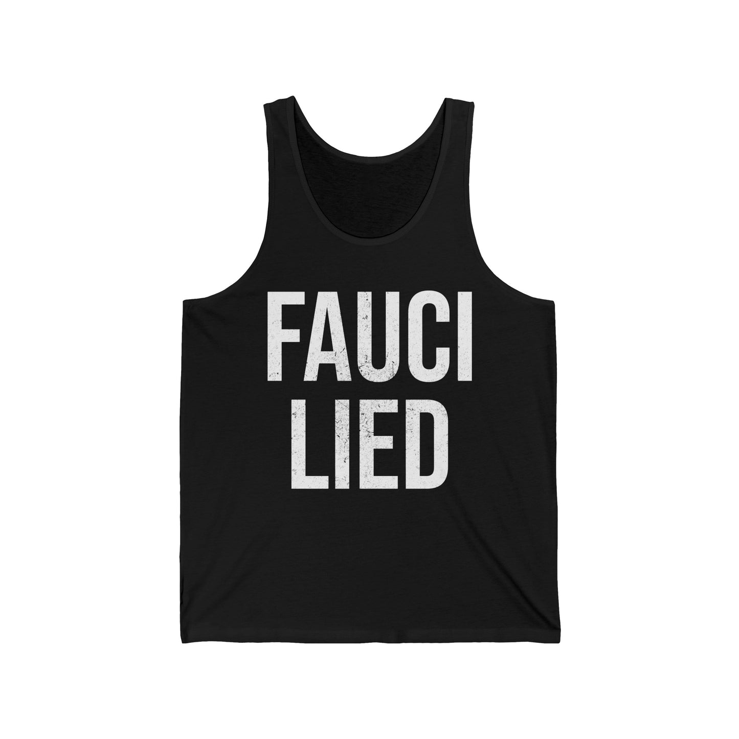 Fauci Lied People Died Fire Vintage Tank Tops for Men Women