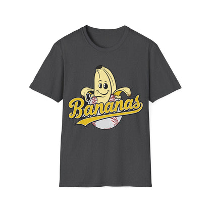 Funny Let's Go Bananas Baseball T-Shirt For Baseball Lovers Men Women T-Shirt