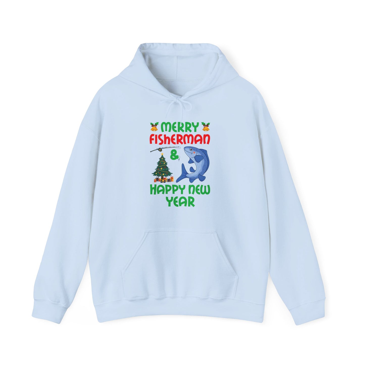 Funny Bass Fishing Merry Fishmas And Happy New Year Christmas Xmas Hoodie