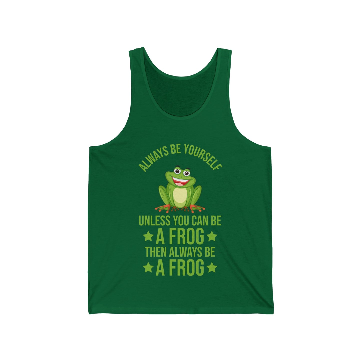 Frog Always Be Yourself Retro Vintage Men Women Amphibian Tank Tops