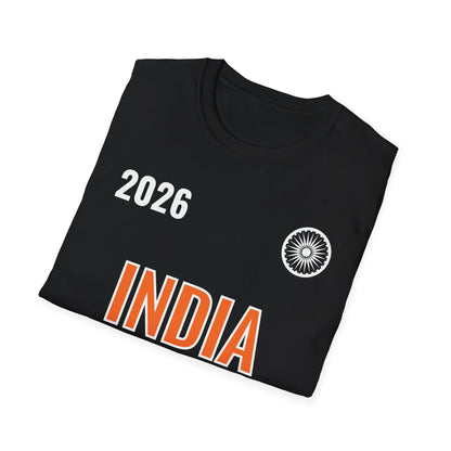 India T-Shirt Cricket Lovers Fan Team Support 2026
