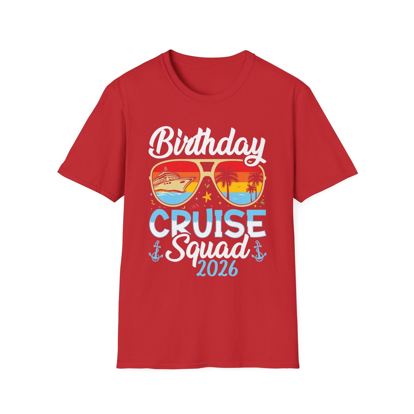 Birthday Cruise Squad 2026 Cruising Bday Vacation Party Crew T-Shirt For Men Women