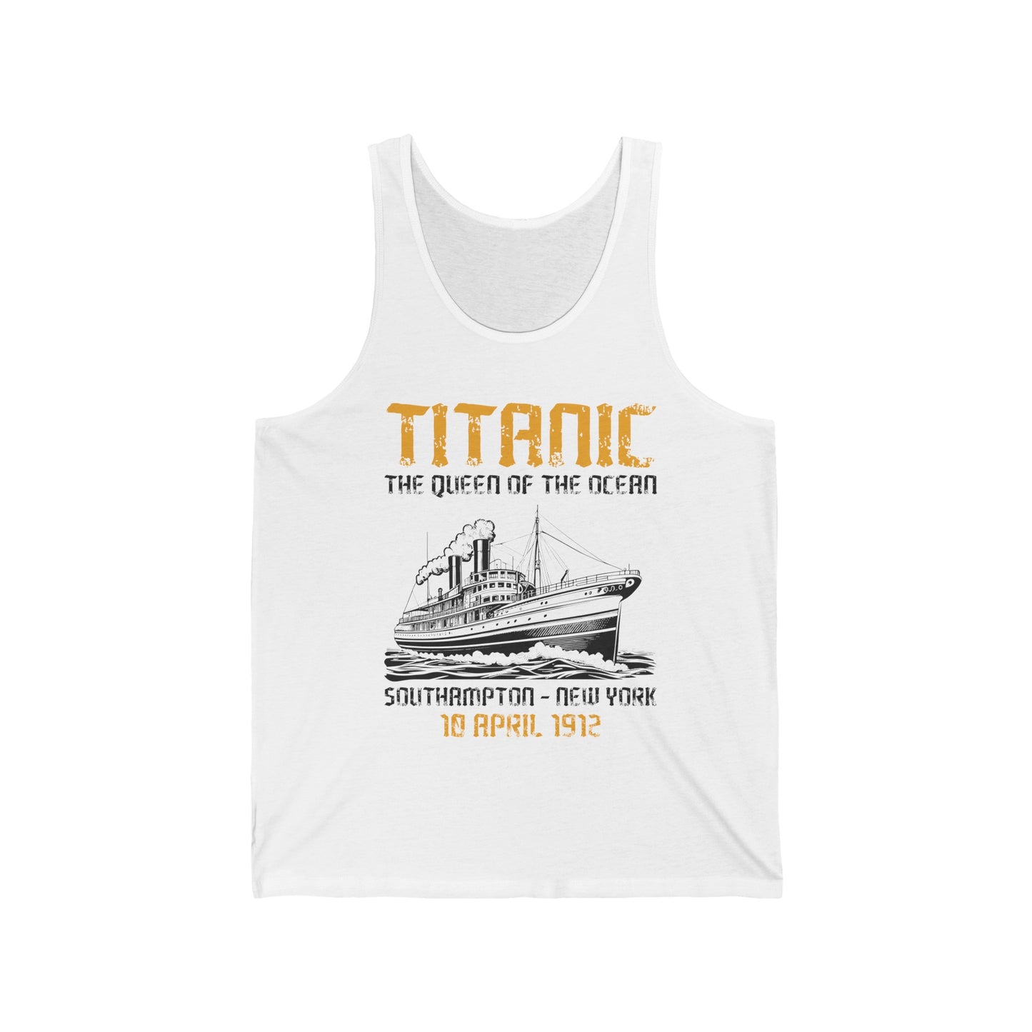 Vintage RMS Titanic 1912 Distressed Sea Sailing Ship Ocean Tank Top For Men Women