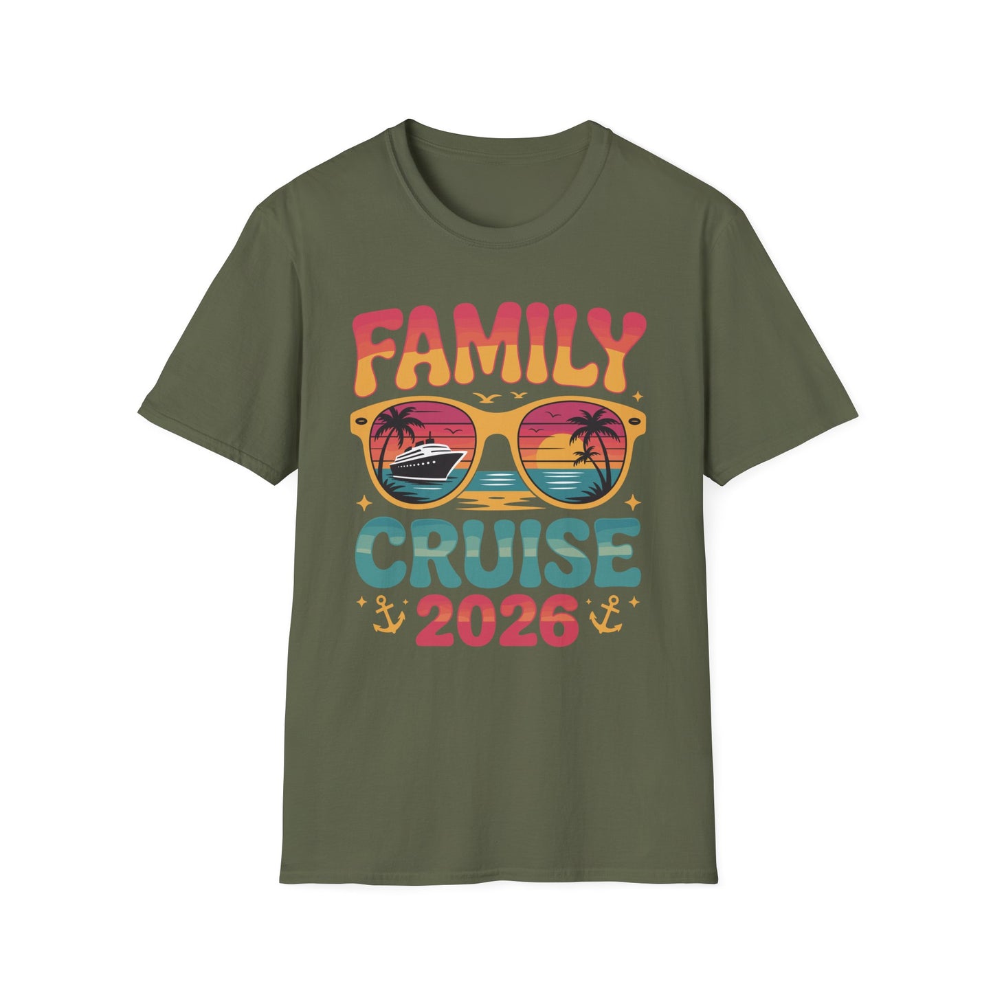 Family Cruise 2026 Summer Vacation Matching Family Cruise T-Shirt For Men Women