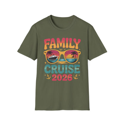 Family Cruise 2026 Summer Vacation Matching Family Cruise T-Shirt For Men Women