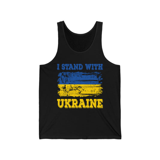 Save Ukraine Tank Tops Fist Support Stand with Ukraine Tank Tops For Men Women