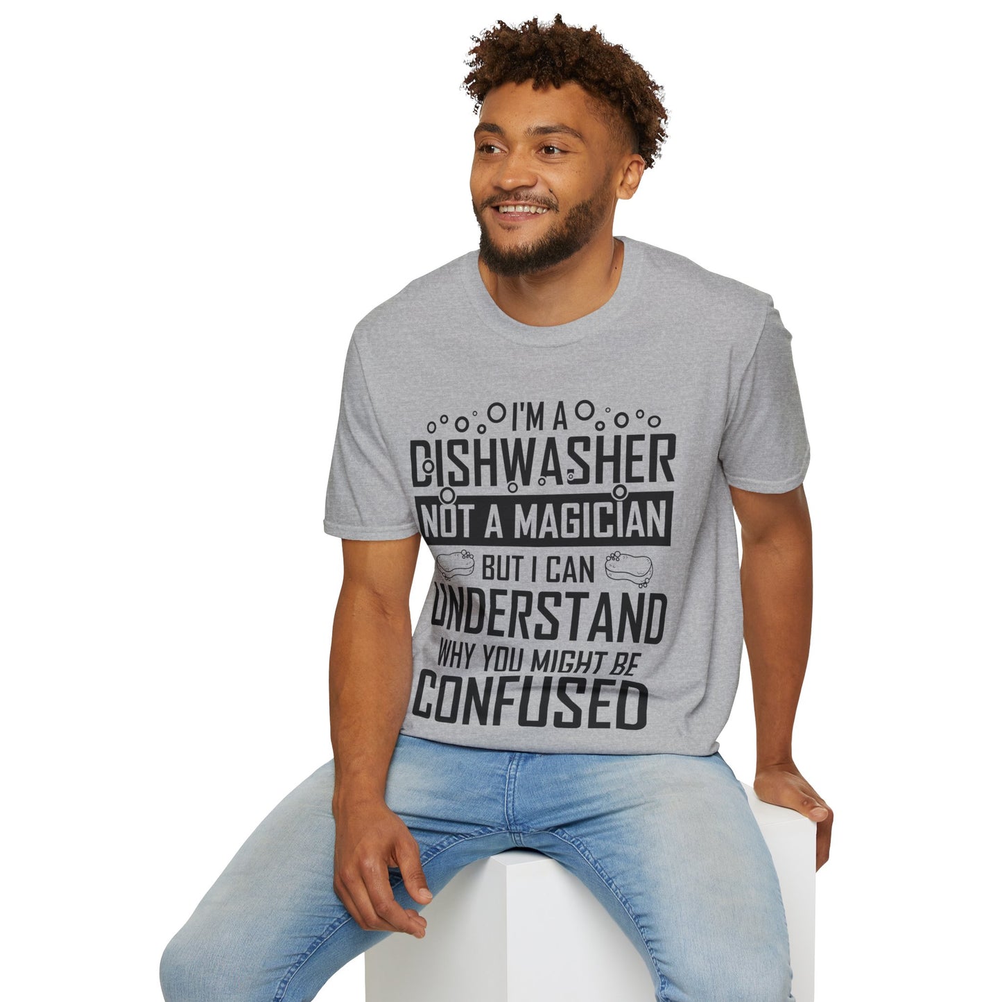 Funny Dishwashing Gift Dishwasher Magician T-Shirt Men Women