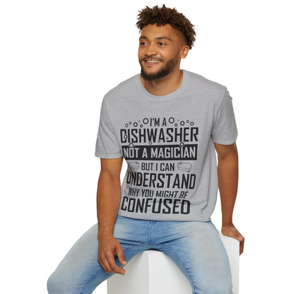 Funny Dishwashing Gift Dishwasher Magician T-Shirt Men Women