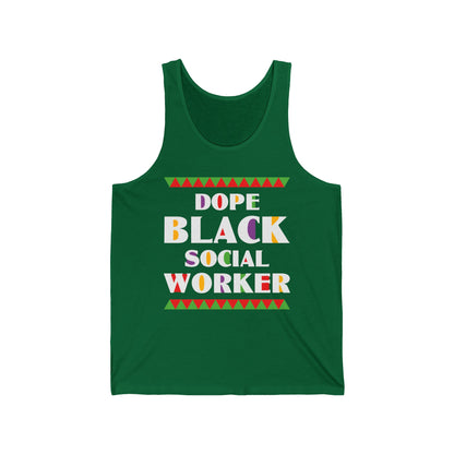 Dope Black Social Worker African American Job Proud Tank Top For Men Women Tank Top