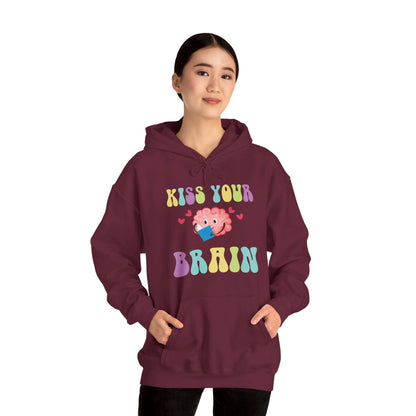 Funny Back To School Kiss Your Brain Cute Teacher Appreciation Hoodie For Men Women Hoodie