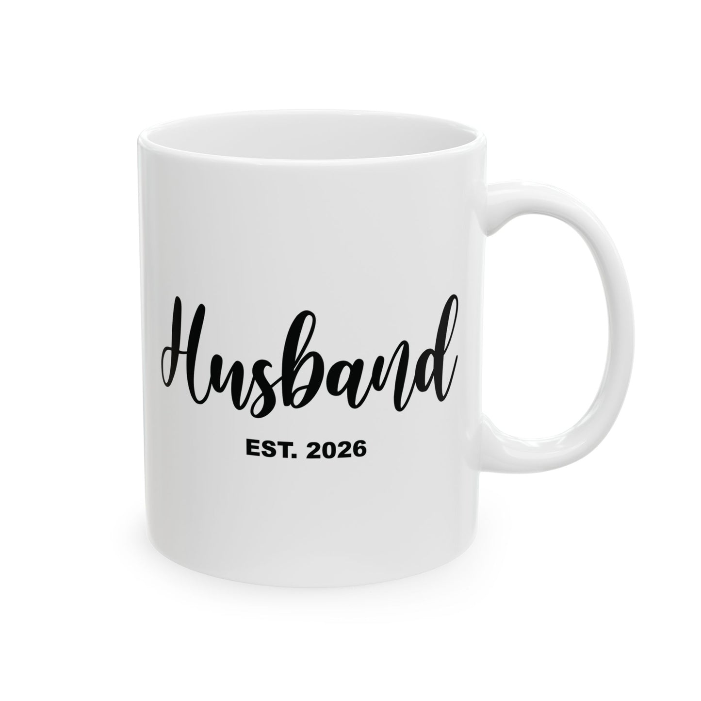 Husband Est 2026 Married Hubby Honeymoon Couple Wedding Coffee Mug For Men