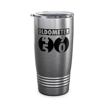 Funny Oldometer Odometer 50th Birthday Gift 50 yrs Old Joke Tumbler For Men Women Tumbler