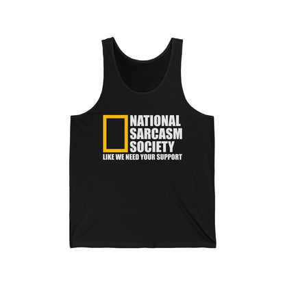 Funny National Sarcasm Society Sarcastic Tank Tops Men Women