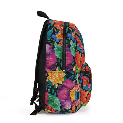 Floral Fiesta Pattern Backpacks For Men Women Kids School Travel, Capacity School Backpacks