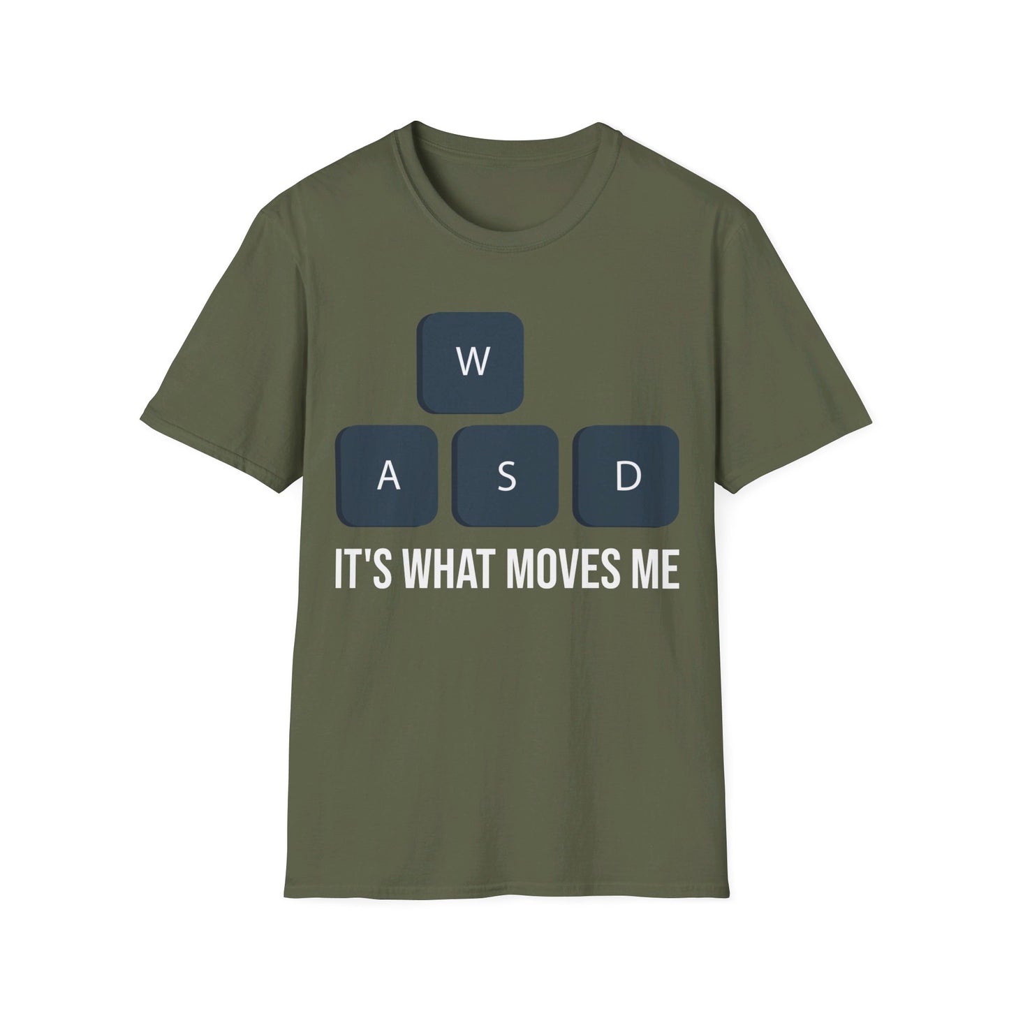 WASD It's What Moves Me Funny Computer Video Games Gamer PC Gaming T-Shirt