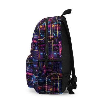 Cyberpunk Neon Vibran Pattern Backpacks for Men Women Kids School Travel, Capacity School Backpacks