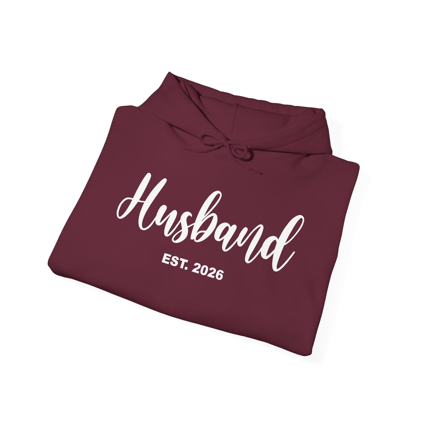 Husband Est 2026 Married Hubby Wife Honeymoon Couple Wedding Hoodie
